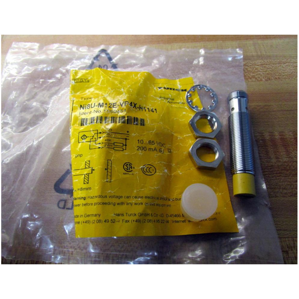 Turck NI8U-M12E-VP4X-H1141 Proximity Sensor NI8UM12EVP4XH1141 1580454