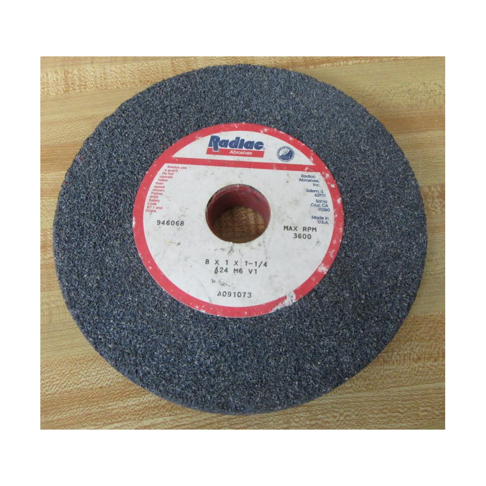 Radiac Abrasives A21 M6 V1 Grinding Wheel A21M6V1 - New No Box