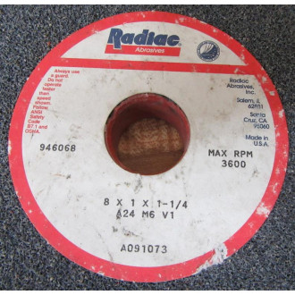 Radiac Abrasives A21 M6 V1 Grinding Wheel A21M6V1 - New No Box