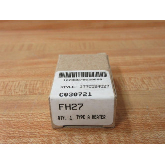 Cutler Hammer FH27 Eaton Heater Element 177C524G27