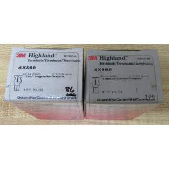 3M Highland 4X869 Non-Insulated Flag Terminal (Pack of 486)