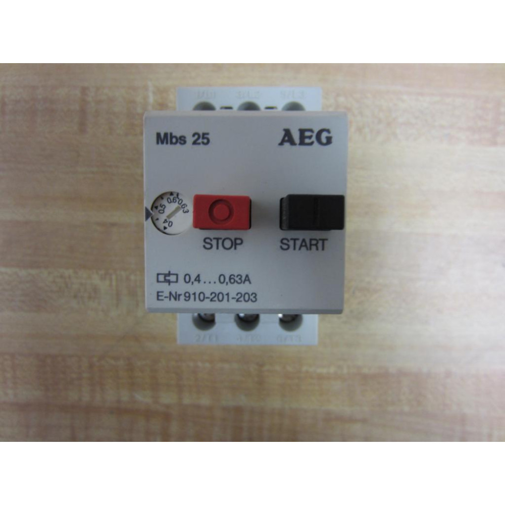 AEG 910-201-203 Starter MBS25  254189 0.4 To 0.63A - Used