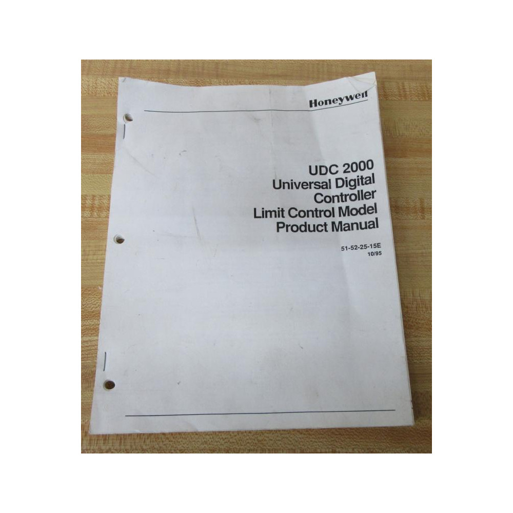 Honeywell 51-52-25-15E UDC 2000 Manual 51522515E - Used