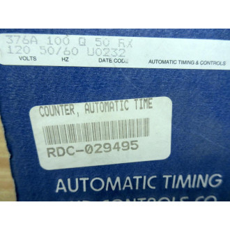 Automatic Timing & Controls 376A 100 Q 50 RX Counter