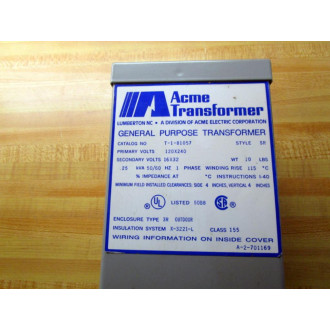 Acme Transformer T-1-81057 Boost & Buck Transformer Kit T181057