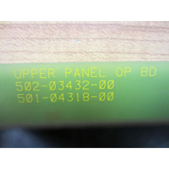 Giddings & Lewis 502-03432-00 Upper Panel OP KeyBoard 5020343200 - Used