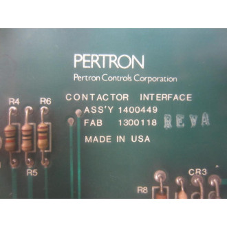 Pertron 1400449 Contactor Interface WClear Cover - Used