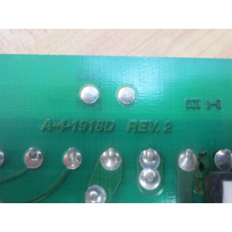 Dart Controls A-4-1918D 250 DC Drive Card A41918D WO 1 Dial - Used