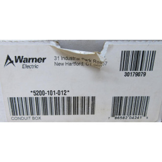 Warner Electric 5200-101-012 Conduit Box 5200101012