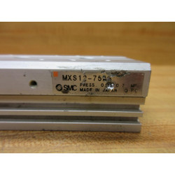 SMC MXS12-75AS Guided Cylinder MXS1275AS - Used