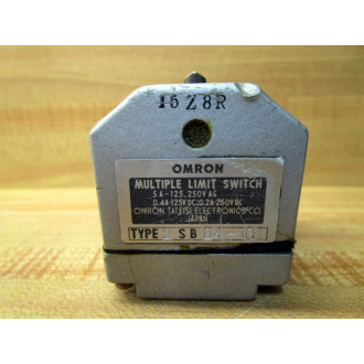 Omron 2SBD4-101 Multiple Limit Switch 2SBD4101 Missing Bottom Screw - Used