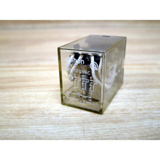Omron MY4-110120VAC Relay MY4-110120V AC - Used