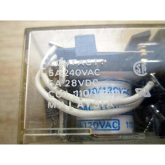 Omron MY4-110120VAC Relay MY4-110120V AC - Used