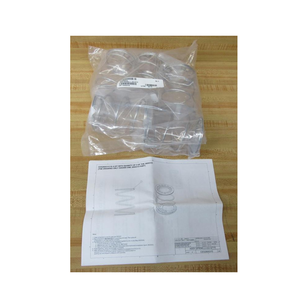 Gibbs Wire & Steel Company 2600315 Spring Assembly (Pack of 5)
