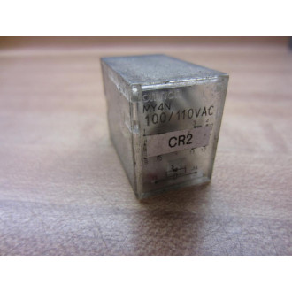 Omron MY4N-100110V Relay MY4N-100110V AC Coil VAC - Used