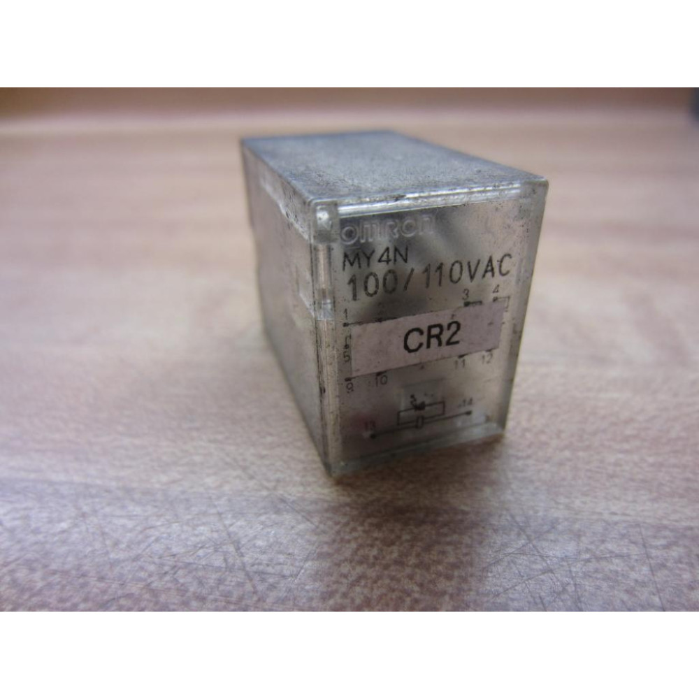 Omron MY4N-100110V Relay MY4N-100110V AC Coil VAC - Used