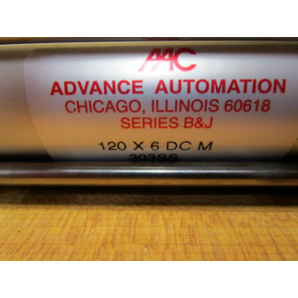 Advance Automation 120 X 6 DC M 303SS Cylinder 303SS - New No Box