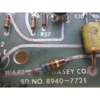 Warner & Swasey 8940-6672 Servo PreAmp Card 89406672 8940-6672H - Parts Only