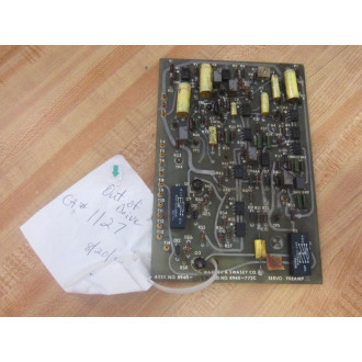 Warner & Swasey 8940-6672 Servo PreAmp Card 89406672 8940-6672E - Parts Only