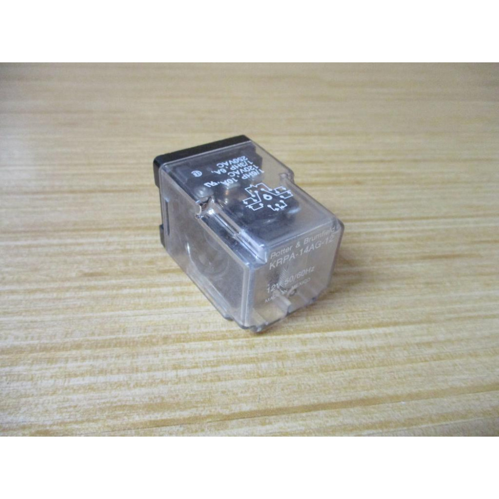 Potter & Brumfield KRPA-14AG-12V Relay KRPA14AG12V - Used Potter & Brumfield KRPA-14AG-12V Relay KRPA14AG12V - Used