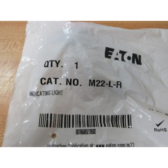 Eaton M22-L-R Cutler Hammer Indicator Light M22LR