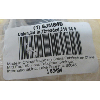 Grainger 6JM84 Union 6JM84D