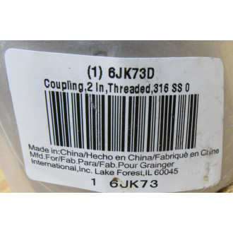 Grainger 6JK73 Coupling 6JK73D