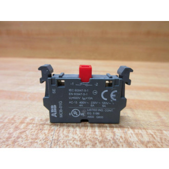 Asea Brown Boveri 1SFA611610R1110 ABB Contact Block MCB-01G - New No Box