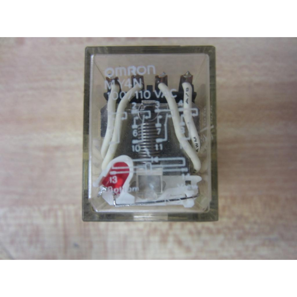 Omron MY4N-AC100110 Relay MY4N-100110V AC Coil VAC - New No Box
