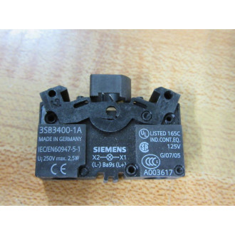 Siemens 3SB3 604-6BA30 Yellow 3SB36046BA30 3SB3400-1A & Base,Clip