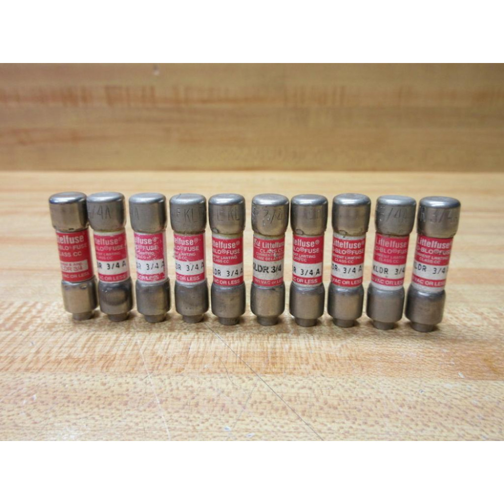 Littelfuse KLDR-34 Fuse Cross Ref 486M22, KLDR.750 (Pack of 10) - New No Box