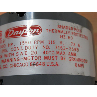 Dayton 3M552A 1100HP HVAC Motor 3M552A1100HP - Used