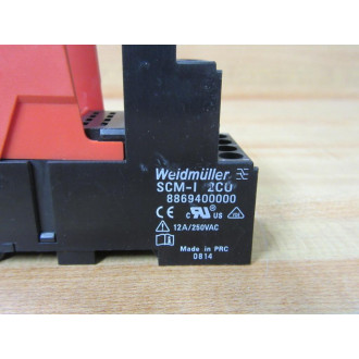 Weidmuller SCM-I 2CU Relay Socket 8869400000 (Pack of 5) - New No Box