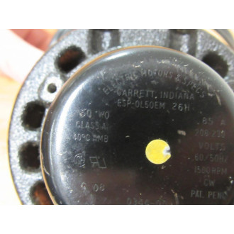 Electric Motors & Specs ESP-OL50EM 26H Electric Motor ESPOL50EM26H - Used