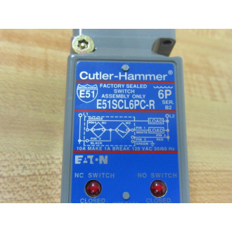 Cutler Hammer E51SCL6PC-R Photoelectric Sensor Body E51SCL6PCR - New No Box