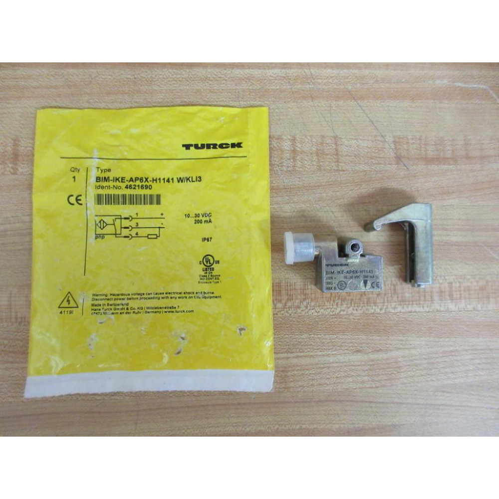 Turck BIM-IKE-AP6X-H1141 WKL13 Sensor BIMIKEAP6XH1141WKLI3 Ident No. 4621690