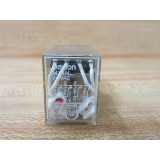 Omron MY4N Relay MY4N-24V AC Coil 24VAC (Pack of 4) - Used