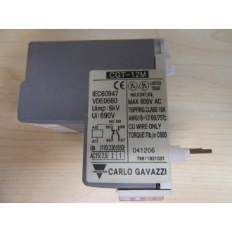 Carlo Gavazzi CGT-12M-16 Overload Protector - New No Box