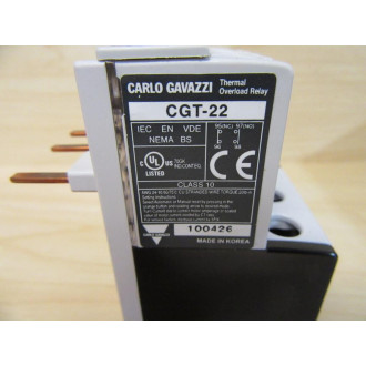 Carlo Gavazzi CGT-22-8 Overload Relay - New No Box