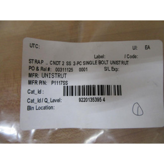 Unistrut P1117 Conduit Clamp (Pack of 5)