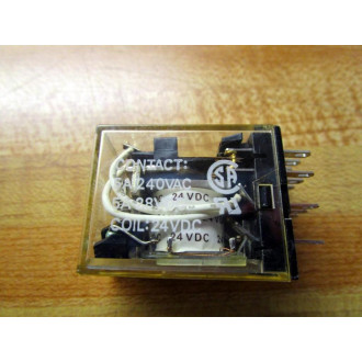 Omron MY4ZN-24V DC Relay MY4ZN24VDC Green Indicator - New No Box