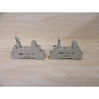 Omron P2RF-08-E Relay Socket P2RF08E (Pack of 2) - Used