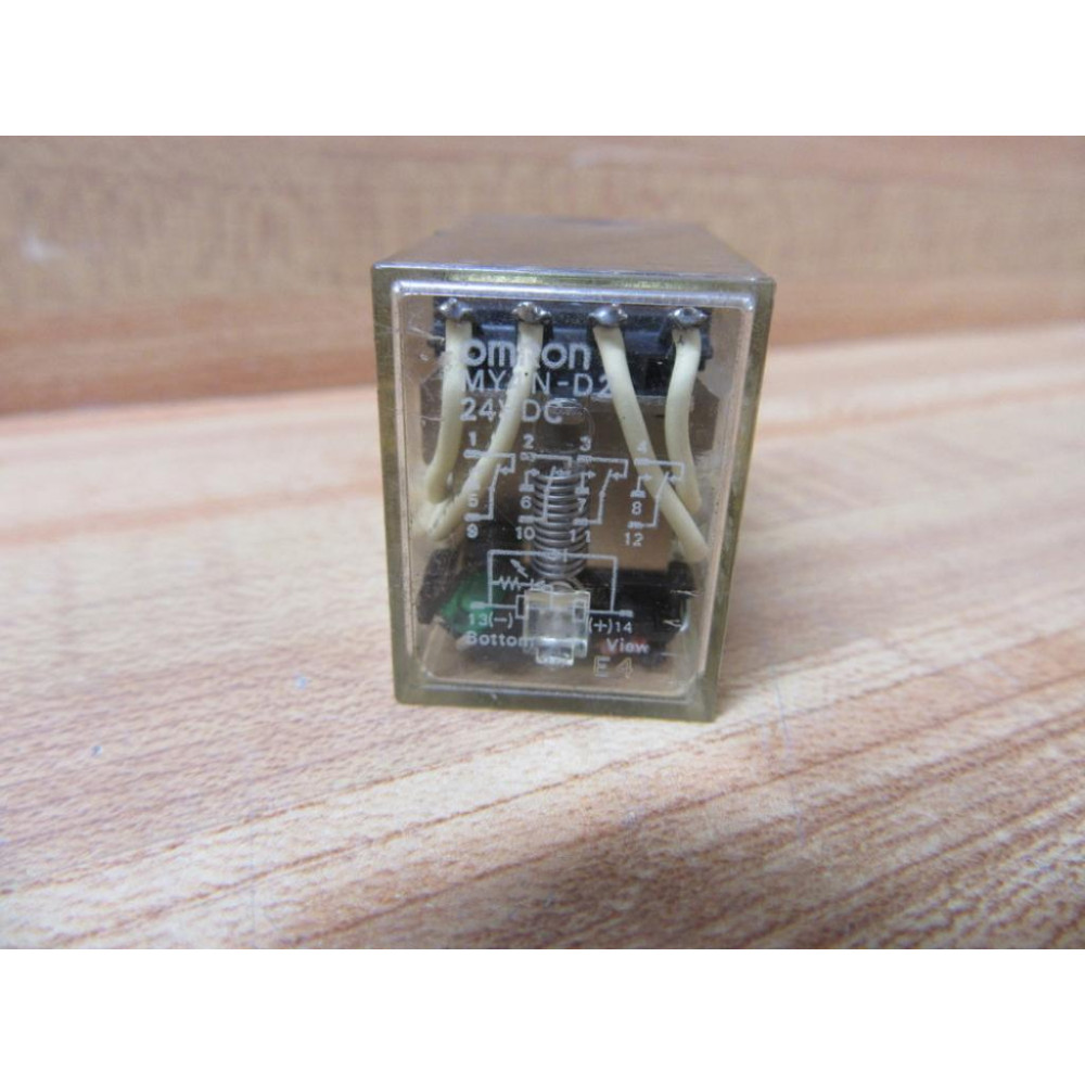 Omron MY4N-D2-24V DC Relay MY4N-D2-24VDC 5A 30VDC - New No Box