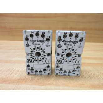 Allen Bradley 700-HN101 Relay Socket 700HN101 Series C (Pack of 2) - Used