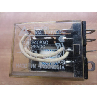 Omron LY4-100110VAC Relay LY4-100110V AC - Used