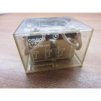 Omron LY4-100110VAC Relay LY4-100110V AC - Used