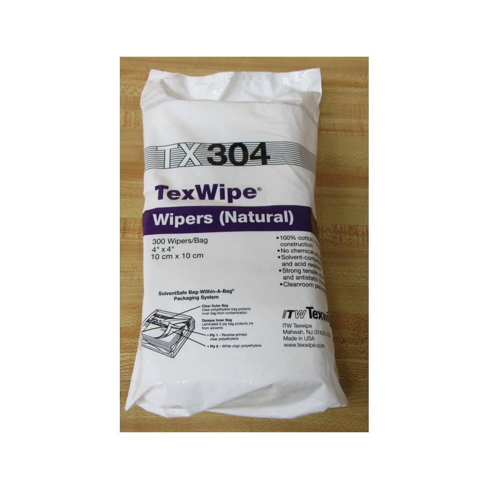 ITW Texwipe TX304 Cleanroom Wiper (Pack of 1200) ITW Texwipe TX304 Cleanroom Wiper (Pack of 1200)