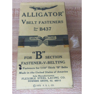 Flexible Steel Lacing B437 V Belt Fasteners 70023 (Pack of 8)