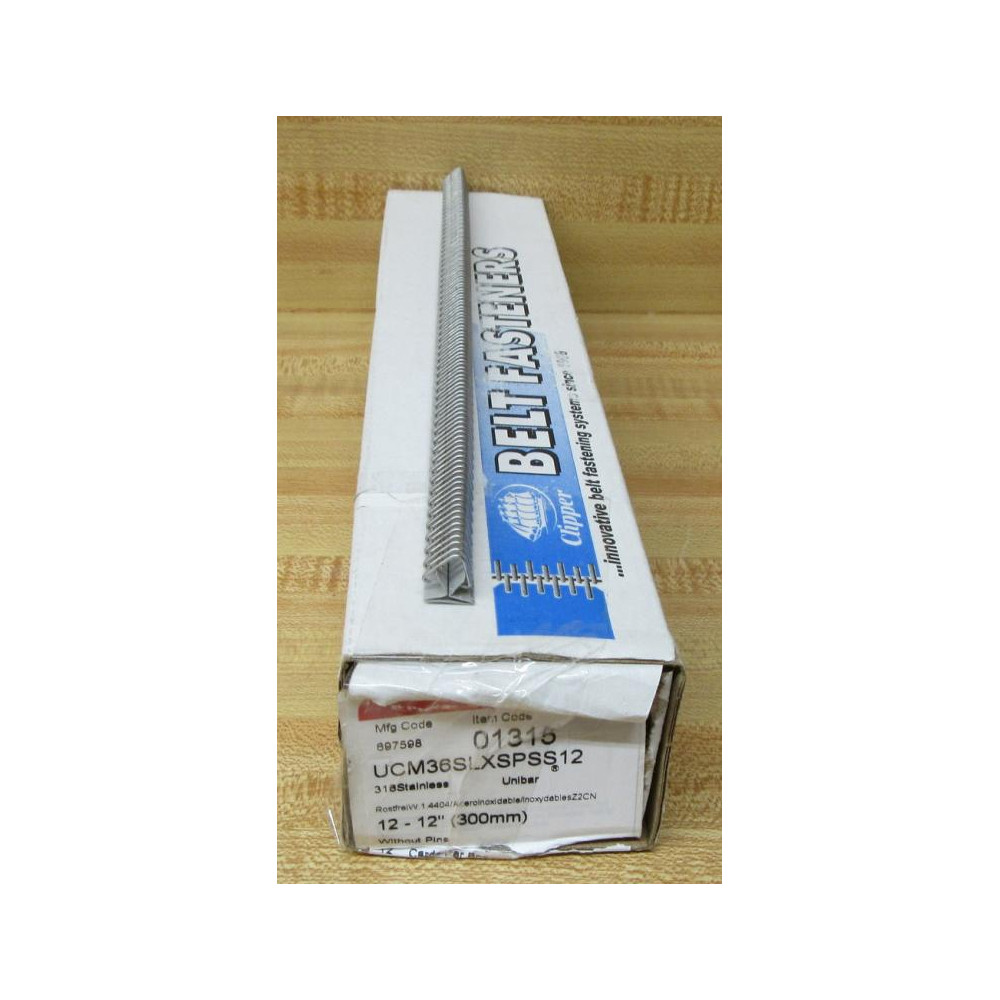 ClipperFlexco UCM36SLXSPSS12 Belt Fastner 01315 (Pack of 12) ClipperFlexco UCM36SLXSPSS12 Belt Fastner 01315 (Pack of 12)