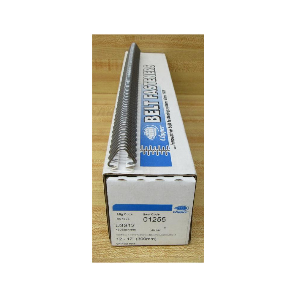 ClippardFlexco U3S12 Belt Fastener 01255 (Pack of 12)